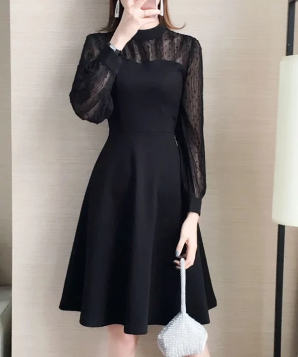 Long Sleeve Dresses See-Through